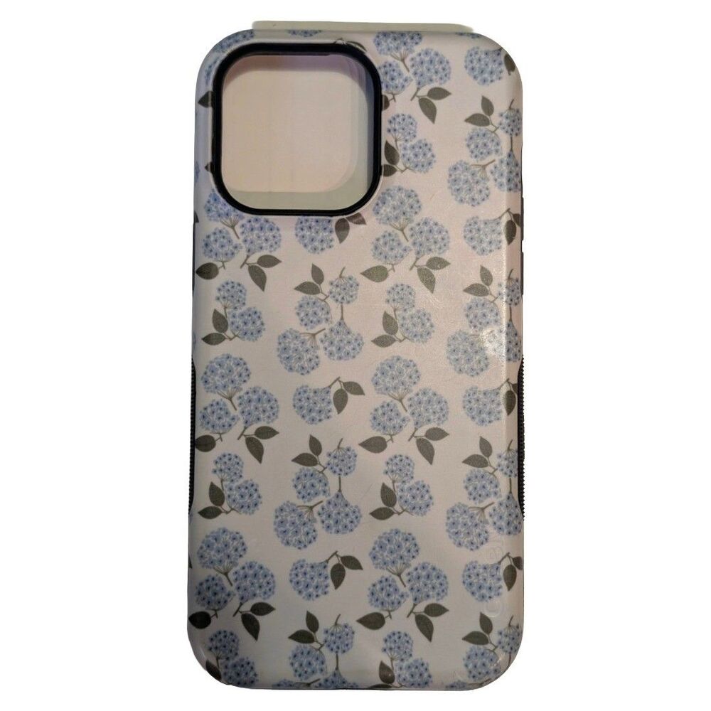 Casely Blue Hydrangea iPhone 14 Pro Max MagSafe Slim Case Floral